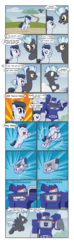 Size: 2550x8663 | Tagged: safe, artist:inspectornills, rumble, thunderlane, g4, comic, crossover, namesake, not salmon, pointy ponies, pun, rumble (transformers), soundwave, transformers, visual pun, wat