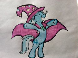 Size: 1034x772 | Tagged: safe, artist:aperaturescience, trixie, pony, unicorn, g4, female, grin, mare, smiling, solo