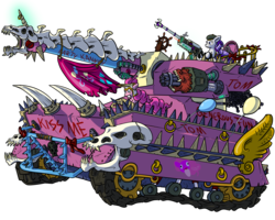 Size: 2500x2000 | Tagged: safe, artist:annacurser, pinkie pie, rarity, tom, g4, heresy, tank (vehicle), warhammer (game), warhammer 40k