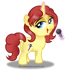 Size: 2449x2600 | Tagged: safe, artist:aleximusprime, oc, oc only, pony, unicorn, butt, female, microphone, plot, simple background, solo, transparent background