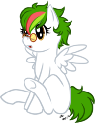 Size: 273x351 | Tagged: safe, artist:kiaralime, oc, oc only, pegasus, pony, glasses, solo