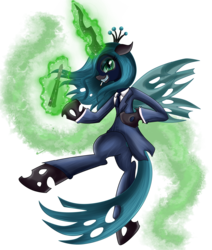 Size: 4470x5264 | Tagged: safe, artist:pridark, queen chrysalis, changeling, changeling queen, g4, absurd resolution, crossover, crown, female, jewelry, regalia, simple background, solo, spy, spy (tf2), team fortress 2, transparent background