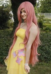 Size: 1722x2500 | Tagged: safe, artist:fannyuu, fluttershy, human, g4, cosplay, irl, irl human, photo, solo