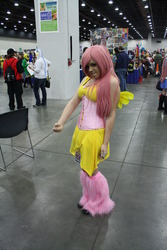 Size: 1280x1920 | Tagged: safe, fluttershy, human, g4, clothes, corset, cosplay, irl, irl human, photo