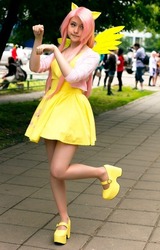 Size: 518x807 | Tagged: safe, artist:tink-ichigo, fluttershy, human, g4, cosplay, irl, irl human, photo