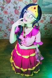 Size: 680x1024 | Tagged: safe, artist:yukkistyu, rarity, human, g4, clothes, cosplay, dress, gala dress, irl, irl human, photo, solo