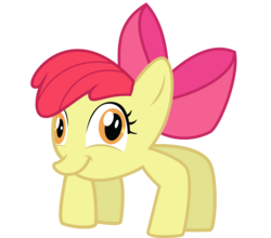 Size: 3468x3058 | Tagged: safe, artist:rainbowb4sh, apple bloom, crab pony, g4, female, simple background, solo, transparent background, vector, wat