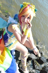 Size: 427x640 | Tagged: safe, rainbow dash, human, g4, cosplay, irl, irl human, photo, solo