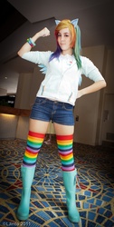 Size: 452x900 | Tagged: safe, artist:xsoulxxxreaperx, rainbow dash, human, g4, cosplay, irl, irl human, photo, solo