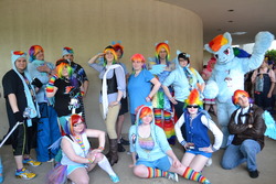 Size: 1280x853 | Tagged: safe, rainbow dash, human, g4, cosplay, fursuit, irl, irl human, photo, ponysuit