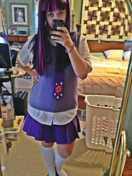 Size: 960x1280 | Tagged: safe, artist:drawingfreak785, twilight sparkle, human, g4, cosplay, irl, irl human, photo, solo