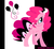 Size: 843x782 | Tagged: safe, artist:egophiliac, pinkie pie, g4, female, goth, gothic pinkie, pinkie pie's boutique, solo