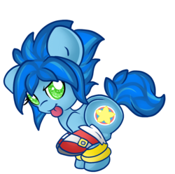 Size: 920x914 | Tagged: safe, artist:starlightlore, pony, female, filly, foal, male, ponified, simple background, solo, sonic the hedgehog, sonic the hedgehog (series), tongue out, transparent background