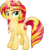 Size: 4883x5500 | Tagged: safe, artist:theshadowstone, sunset shimmer, crystal pony, pony, unicorn, g4, absurd resolution, crystal sunset, crystallized, female, simple background, solo, transparent background, vector