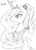 Size: 496x694 | Tagged: safe, artist:mi-eau, princess luna, alicorn, pony, g4, female, grayscale, mare, monochrome, simple background, solo, traditional art, white background