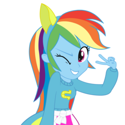 Size: 1458x1458 | Tagged: safe, artist:negasun, rainbow dash, equestria girls, g4, clothes, female, long sleeves, simple background, solo, transparent background