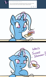 Size: 884x1451 | Tagged: safe, artist:theparagon, trixie, pony, unicorn, g4, comic, crackers, female, mare, peanut butter crackers, solo, tumblr