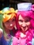 Size: 612x816 | Tagged: artist needed, source needed, safe, pinkie pie, rainbow dash, human, g4, cosplay, dokomi, irl, irl human, photo