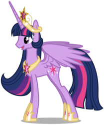 Size: 6100x7300 | Tagged: safe, artist:jordila-forge, twilight sparkle, alicorn, pony, g4, absurd resolution, big crown thingy, female, hilarious in hindsight, jewelry, mare, older, older twilight, regalia, simple background, solo, svg, transparent background, twilight sparkle (alicorn), ultimate twilight, vector