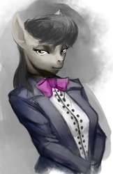 Size: 792x1224 | Tagged: safe, artist:hattonslayden, octavia melody, earth pony, anthro, g4, clothes, female, solo, uniform