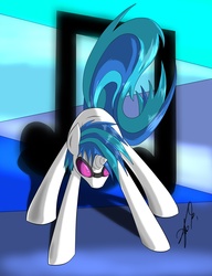 Size: 4000x5202 | Tagged: safe, artist:theorous, dj pon-3, vinyl scratch, g4, female, solo