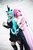 Size: 534x800 | Tagged: source needed, safe, artist:medusamayhem, artist:sadie-kun, princess cadance, queen chrysalis, human, g4, cosplay, irl, irl human, photo