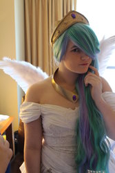 Size: 900x1350 | Tagged: safe, artist:shotalicious, princess celestia, human, g4, cosplay, irl, irl human, photo, solo