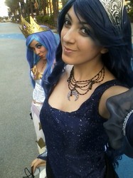 Size: 500x667 | Tagged: safe, princess celestia, princess luna, human, g4, cosplay, irl, irl human, photo