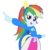 Size: 1002x998 | Tagged: safe, artist:pixelflow1, rainbow dash, equestria girls, g4, female, simple background, solo, transparent background, vector