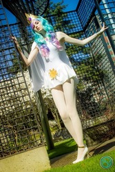 Size: 640x960 | Tagged: safe, artist:mugggy, princess celestia, human, g4, cosplay, high heels, irl, irl human, photo, shoes, solo