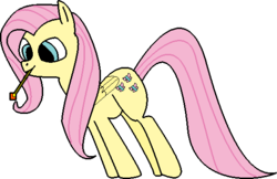 Size: 563x365 | Tagged: safe, artist:youwillneverkno, fluttershy, g4, female, solo, wand