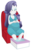 Size: 6600x10500 | Tagged: safe, artist:xniclord789x, rarity, human, equestria girls, g4, absurd resolution, belly, big belly, blushing, chair, cleavage, eyes closed, female, pregnant, pregnant equestria girls, simple background, sitting, smiling, solo, transparent background, vector, water