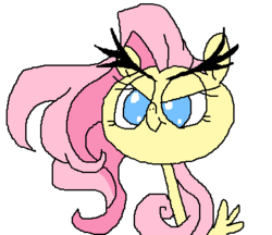 Size: 399x345 | Tagged: safe, artist:askloveletters, fluttershy, g4, eyebrows, female, solo