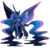 Size: 2635x2521 | Tagged: safe, artist:frogbians, princess luna, alicorn, pony, g4, colored wings, female, horn, leonine tail, long horn, long mane, long tail, mare, multicolored wings, simple background, solo, spread wings, transparent background, unshorn fetlocks, wings