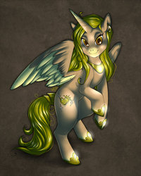 Size: 600x750 | Tagged: safe, artist:princessrei, oc, oc only, oc:gold majesty, alicorn, pony, alicorn oc, solo