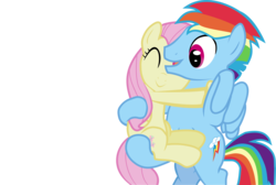 Size: 2783x1872 | Tagged: safe, artist:artisticflounder, fluttershy, rainbow dash, g4, female, half r63 shipping, hug, male, rainbow blitz, rule 63, ship:flutterblitz, shipping, simple background, straight, transparent background, vector