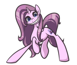 Size: 1000x849 | Tagged: safe, artist:inlucidreverie, oc, oc only, oc:viktory, pony, unicorn, fallout equestria, freckles, grin, simple background, solo, transparent background