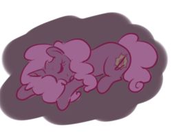Size: 400x324 | Tagged: safe, artist:inlucidreverie, oc, oc only, oc:paintblood, pony, unicorn, fallout equestria, eyelashes, femboy, male, simple background, sleeping, solo, transparent background