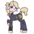 Size: 900x900 | Tagged: safe, artist:inlucidreverie, oc, oc only, earth pony, pony, fallout equestria, blushing, clothes, jumpsuit, ponytail, simple background, solo, transparent background, vault suit