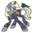 Size: 900x850 | Tagged: safe, artist:inlucidreverie, oc, oc only, pony, unicorn, fallout equestria, clothes, gun, jumpsuit, magic, simple background, solo, tail bow, telekinesis, transparent background, vault suit