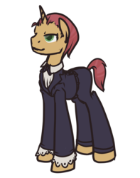 Size: 900x1141 | Tagged: safe, artist:inlucidreverie, oc, oc only, pony, unicorn, fallout equestria, clothes, simple background, solo, transparent background