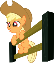 Size: 5154x6000 | Tagged: safe, artist:death-of-all, edit, editor:jdueler11, apple bloom, earth pony, pony, fanfic:past sins, g4, my little pony: friendship is magic, the last roundup, absurd resolution, applejack's hat, cowboy hat, female, fence, filly, foal, hat, recolor, simple background, solo, transparent background