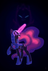 Size: 706x1039 | Tagged: safe, artist:carnifex, twilight sparkle, g4, corrupted, female, nightmare, nightmare twilight, nightmarified, solo, tyrant sparkle