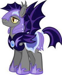 Size: 2385x2880 | Tagged: safe, echo (g4), bat pony, pony, g4, official, castle creator, night guard, simple background, solo, the hub, transparent background, vector