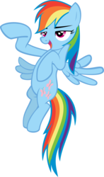 Size: 3395x5793 | Tagged: safe, artist:iamadinosaurrarrr, rainbow dash, pegasus, pony, g4, magical mystery cure, a true true friend, absurd resolution, female, mare, simple background, solo, swapped cutie marks, transparent background, vector