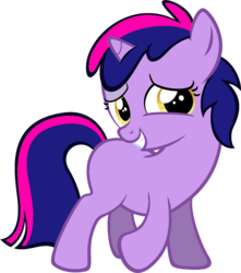 Size: 1280x1449 | Tagged: safe, artist:moongazeponies, edit, editor:jdueler11, dinky hooves, twilight sparkle, fanfic:past sins, g4, female, recolor, simple background, solo, transparent background, vector