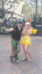 Size: 800x1419 | Tagged: safe, artist:immarumwhore, discord, fluttershy, human, g4, cosplay, irl, irl human, photo