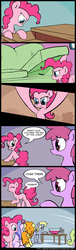 Size: 1240x4081 | Tagged: safe, artist:subjectnumber2394, berry punch, berryshine, carrot top, derpy hooves, golden harvest, pinkie pie, pegasus, pony, g4, comic, female, literal, mare, meta, pun, punchline