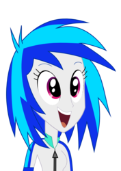 Size: 744x1052 | Tagged: safe, dj pon-3, vinyl scratch, equestria girls, g4, my little pony equestria girls, female, humanized, solo