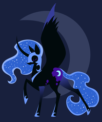 Size: 986x1179 | Tagged: safe, artist:hoofboot, nightmare moon, g4, female, solo